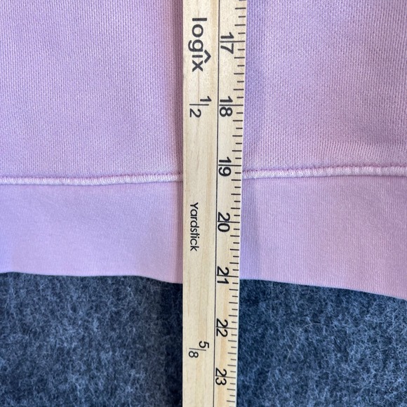 Madewell Purple V-Neck Cozy Puff Sleeve Sweatshirt Cotton French Terry XXS - Picture 5 of 8